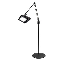 Simpla Floor Standing LED Lighted Magnifier, Bronze